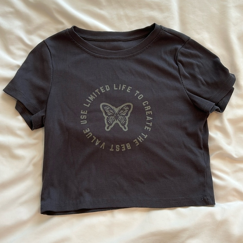 shein baby tshirt ribbed